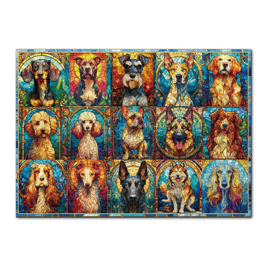 Artistic 1000 - Piece Cardboard Jigsaw Puzzle - Sea Glass Dog - KAAYEE Puzzle