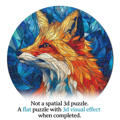Artistic 1000 - Piece Cardboard Jigsaw Puzzle - Sea Glass Red Fox - KAAYEE Puzzle