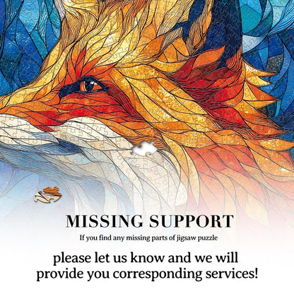 Artistic 1000 - Piece Cardboard Jigsaw Puzzle - Sea Glass Red Fox - KAAYEE Puzzle