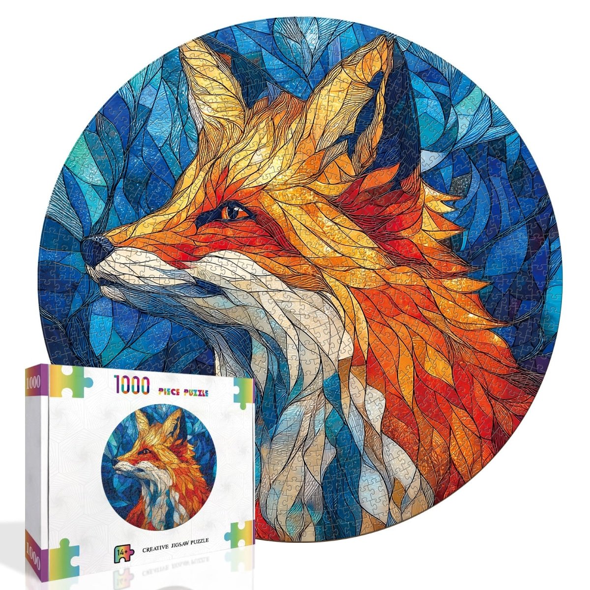 Artistic 1000 - Piece Cardboard Jigsaw Puzzle - Sea Glass Red Fox - KAAYEE Puzzle