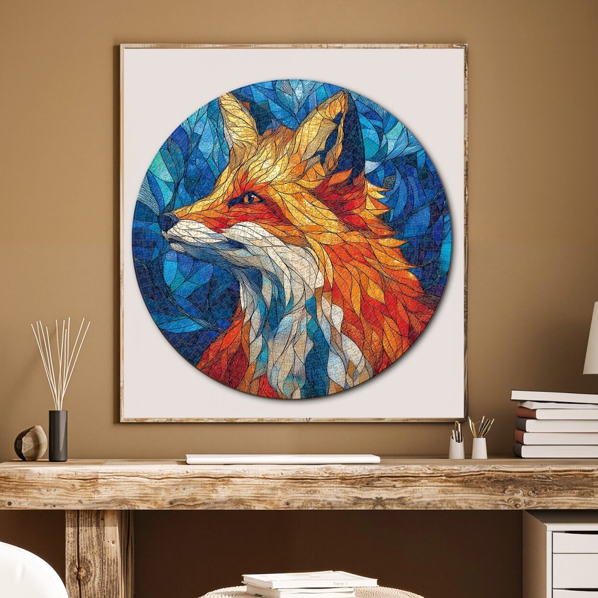 Artistic 1000 - Piece Cardboard Jigsaw Puzzle - Sea Glass Red Fox - KAAYEE Puzzle