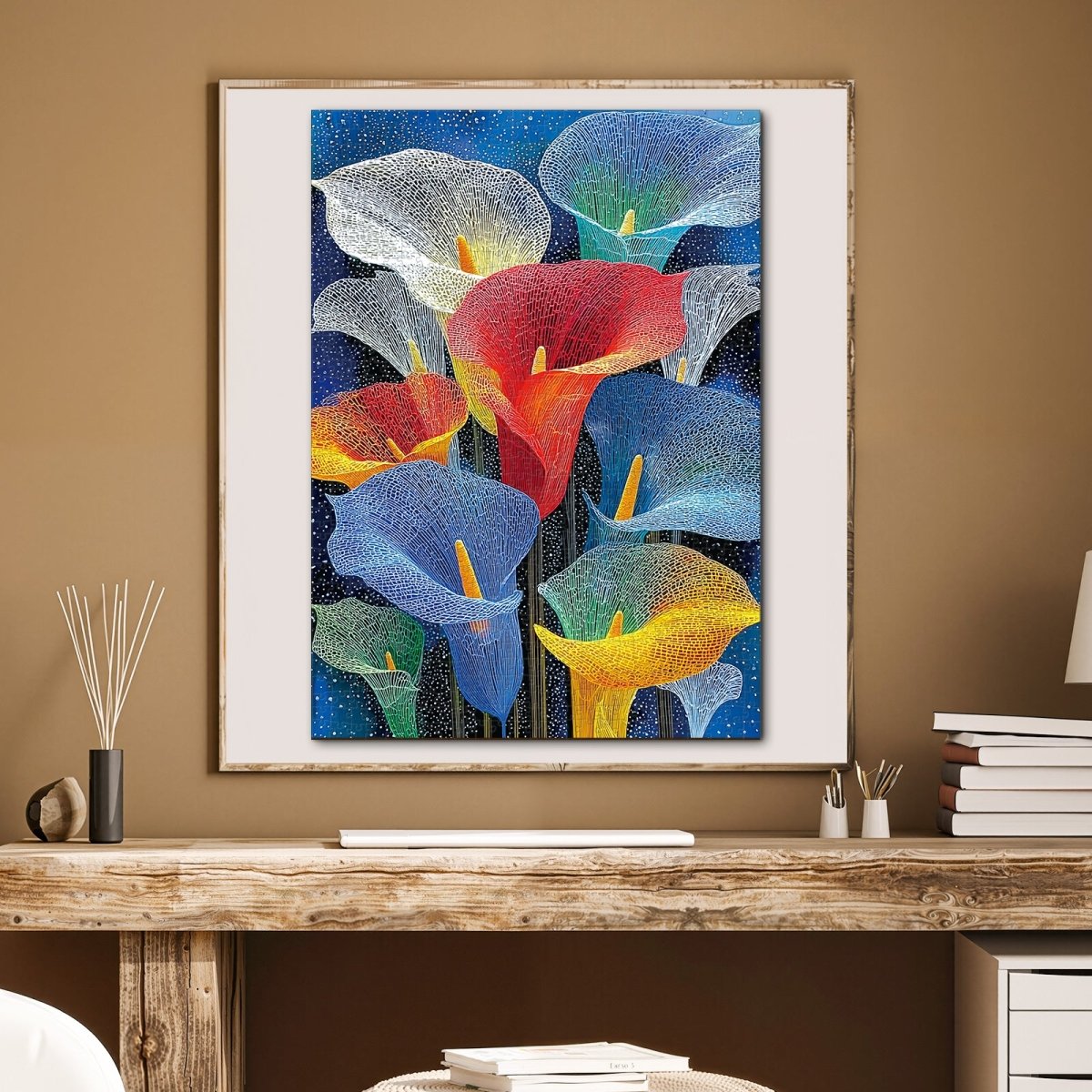 Artistic 1000 - Piece Cardboard Jigsaw Puzzle - Starlit Calla - KAAYEE Puzzle