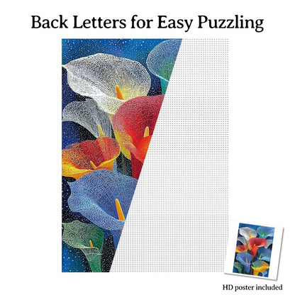 Artistic 1000 - Piece Cardboard Jigsaw Puzzle - Starlit Calla - KAAYEE Puzzle