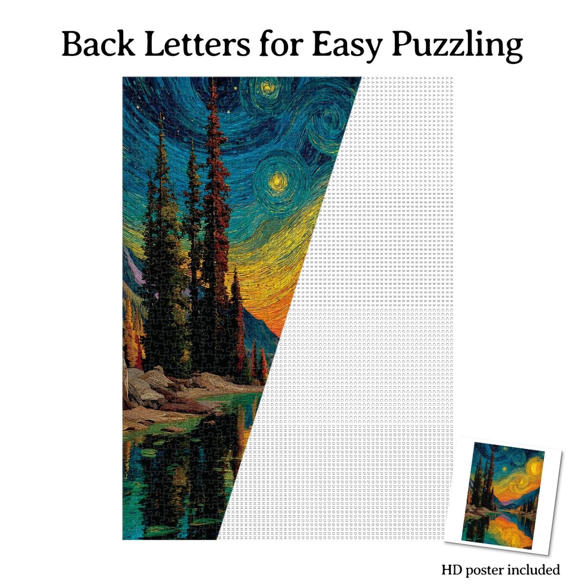 Artistic 1000 - Piece Cardboard Jigsaw Puzzle - Starry Forest - KAAYEE Puzzle