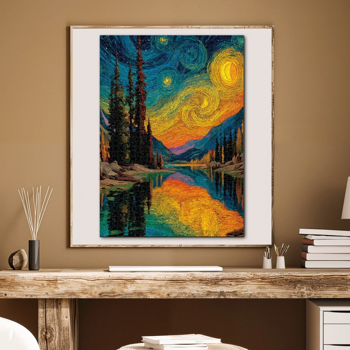 Artistic 1000 - Piece Cardboard Jigsaw Puzzle - Starry Forest - KAAYEE Puzzle