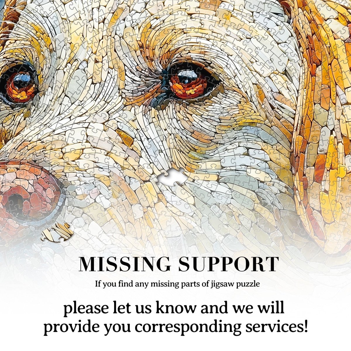 Artistic 1000 - Piece Cardboard Jigsaw Puzzle - Stone Dog - KAAYEE Puzzle