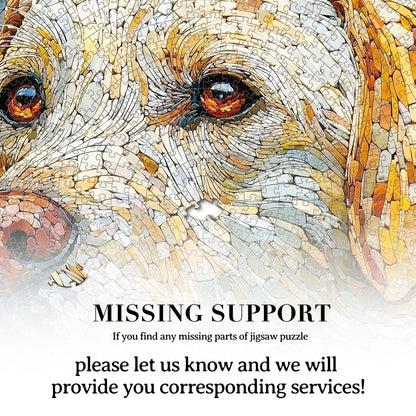 Artistic 1000 - Piece Cardboard Jigsaw Puzzle - Stone Dog - KAAYEE Puzzle