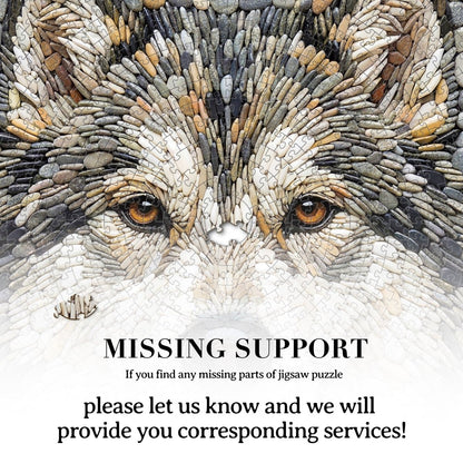 Artistic 1000 - Piece Cardboard Jigsaw Puzzle - Stone Wolf - KAAYEE Puzzle