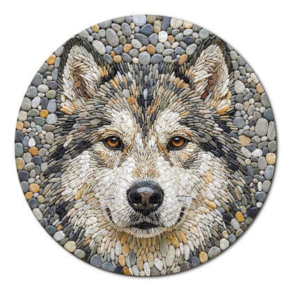 Artistic 1000 - Piece Cardboard Jigsaw Puzzle - Stone Wolf - KAAYEE Puzzle