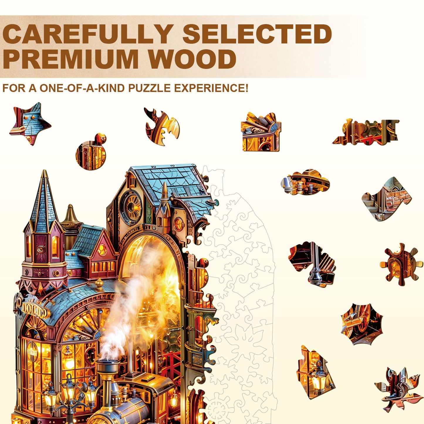 Launiges Holzpuzzle - Steam-Plattform