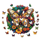 Whimsical Wooden Jigsaw Puzzle- Ancient butterfly 2