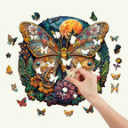 Whimsical Wooden Jigsaw Puzzle- Ancient butterfly-1