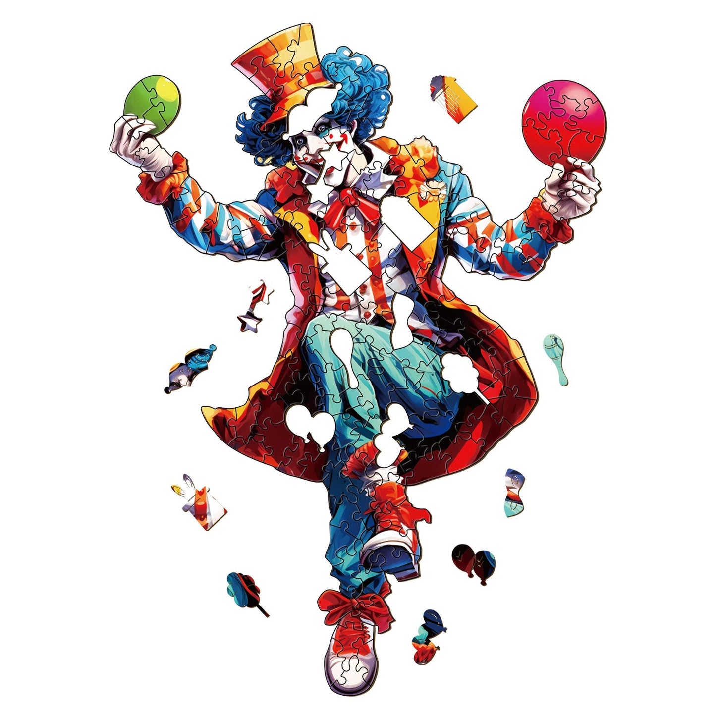 Skurriles Holz-Puzzle - Joker-1