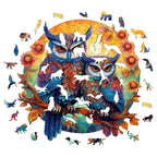 Whimsical Wooden Jigsaw Puzzle- Owl Family