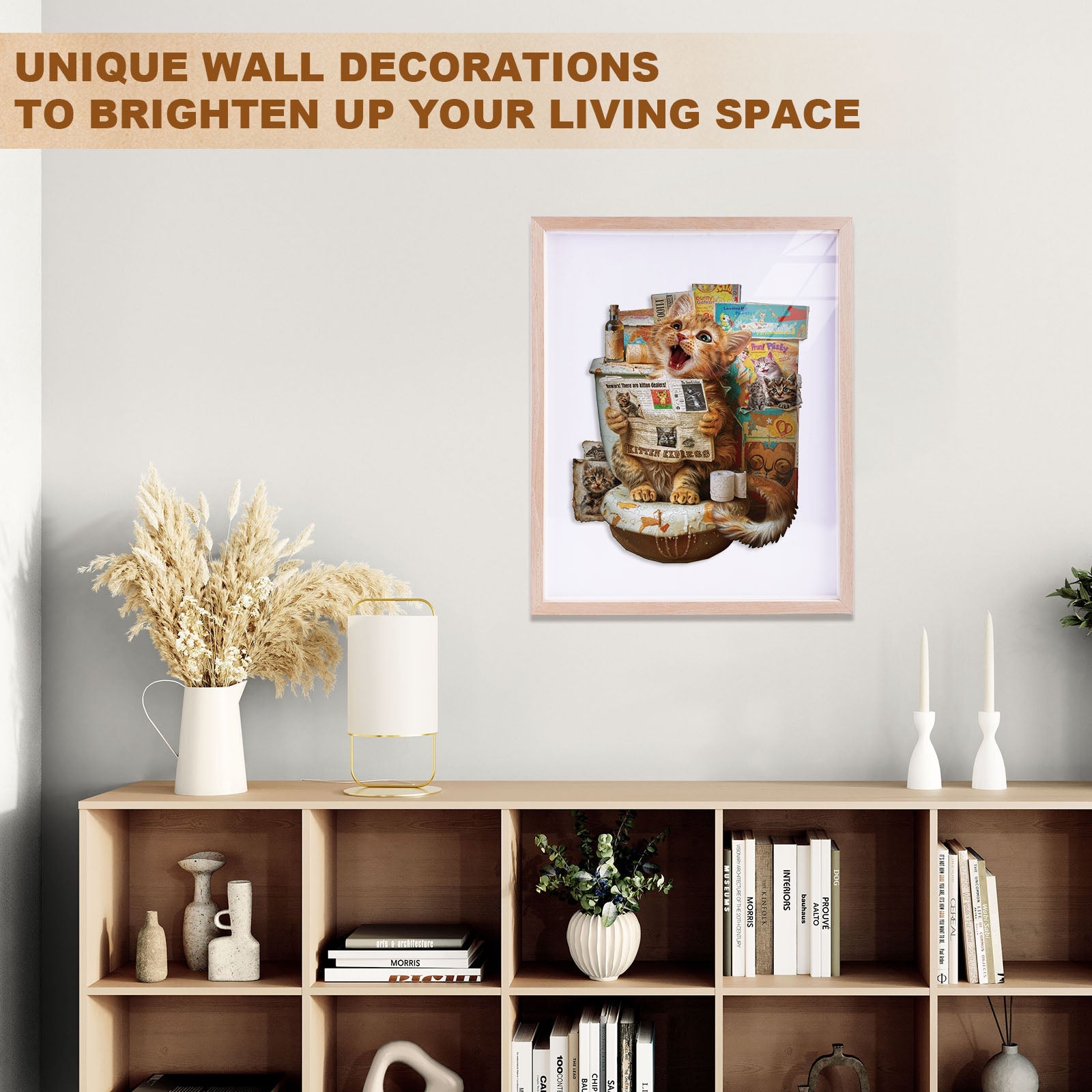 Whimsical Wooden Jigsaw Puzzle- Toilet Times