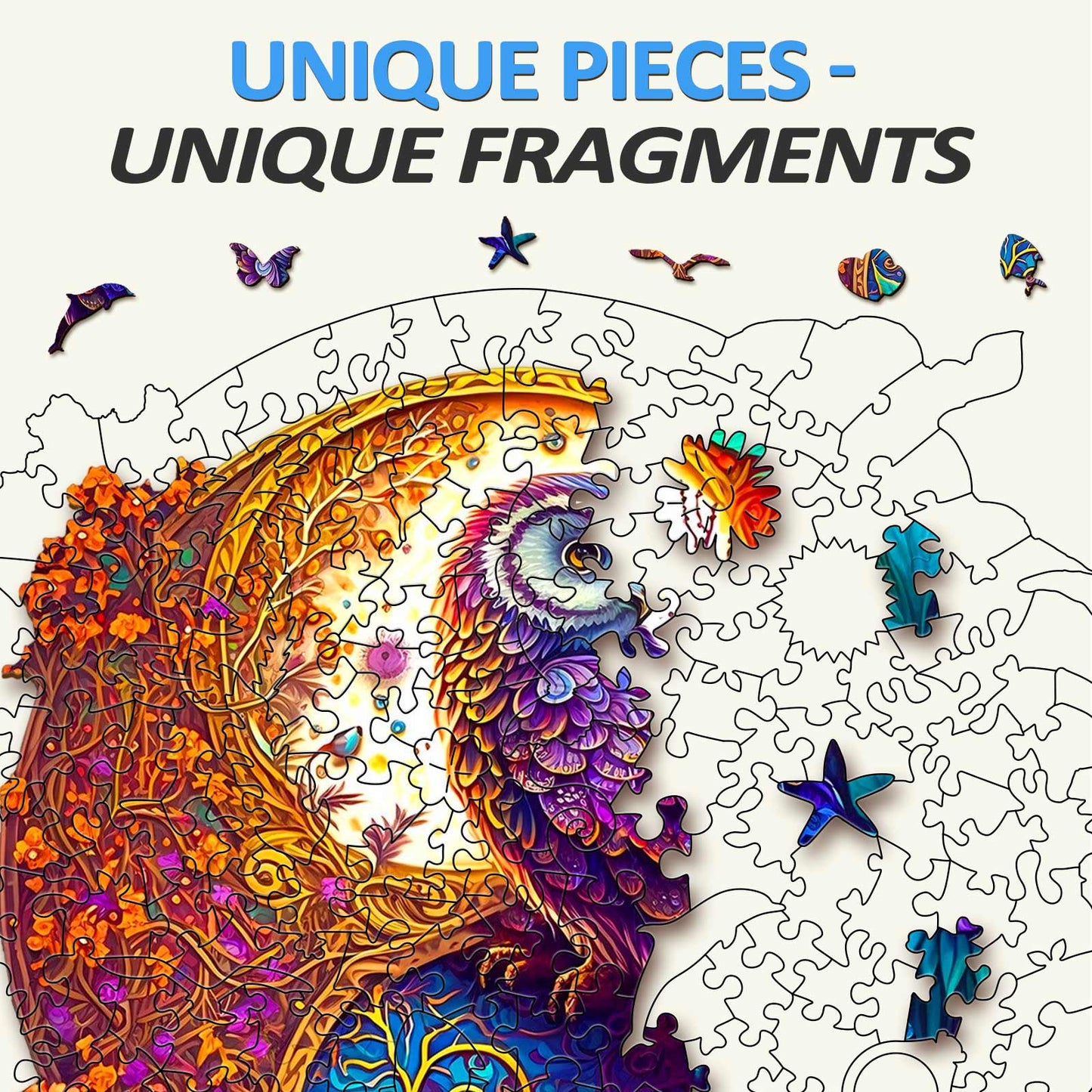 Skurriles Holzpuzzle – YIN YANG EULE