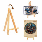Whimsical Wooden Jigsaw Puzzle- The Dragon's Library