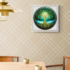 Whimsical Wooden Jigsaw Puzzle- Aurora tree of life
