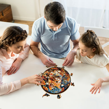 Whimsical Wooden Jigsaw Puzzle - Gentle Kitten - pickApuzzle