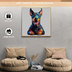 Whimsical Wooden Jigsaw Puzzle- Doberman Pinscher