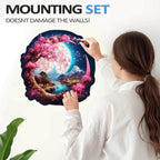 Whimsical Wooden Jigsaw Puzzle-Beautiful Moon