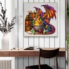 Whimsical Wooden Jigsaw Puzzle-  dragon magic potion