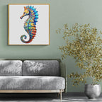 Whimsical Wooden Jigsaw Puzzle- seahorse