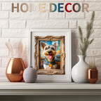 Whimsical Wooden Jigsaw Puzzle - Dog Photo Frame - pickApuzzle