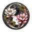 Whimsical Wooden Jigsaw Puzzle-Yin Yang Lotus
