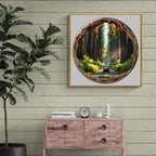 Whimsical Wooden Jigsaw Puzzle- redwood forest