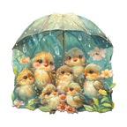 Whimsical Wooden Jigsaw Puzzle- bird holding umbrella
