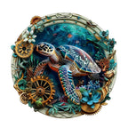 Puzzle en bois fantaisiste - Tortue en relief