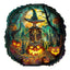 Whimsical Wooden Jigsaw Puzzle- Halloween skeletons