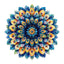 Whimsical Wooden Jigsaw Puzzle- Peacock Feather Mandala