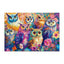 Whimsical Wooden Jigsaw Puzzle- Colored owl