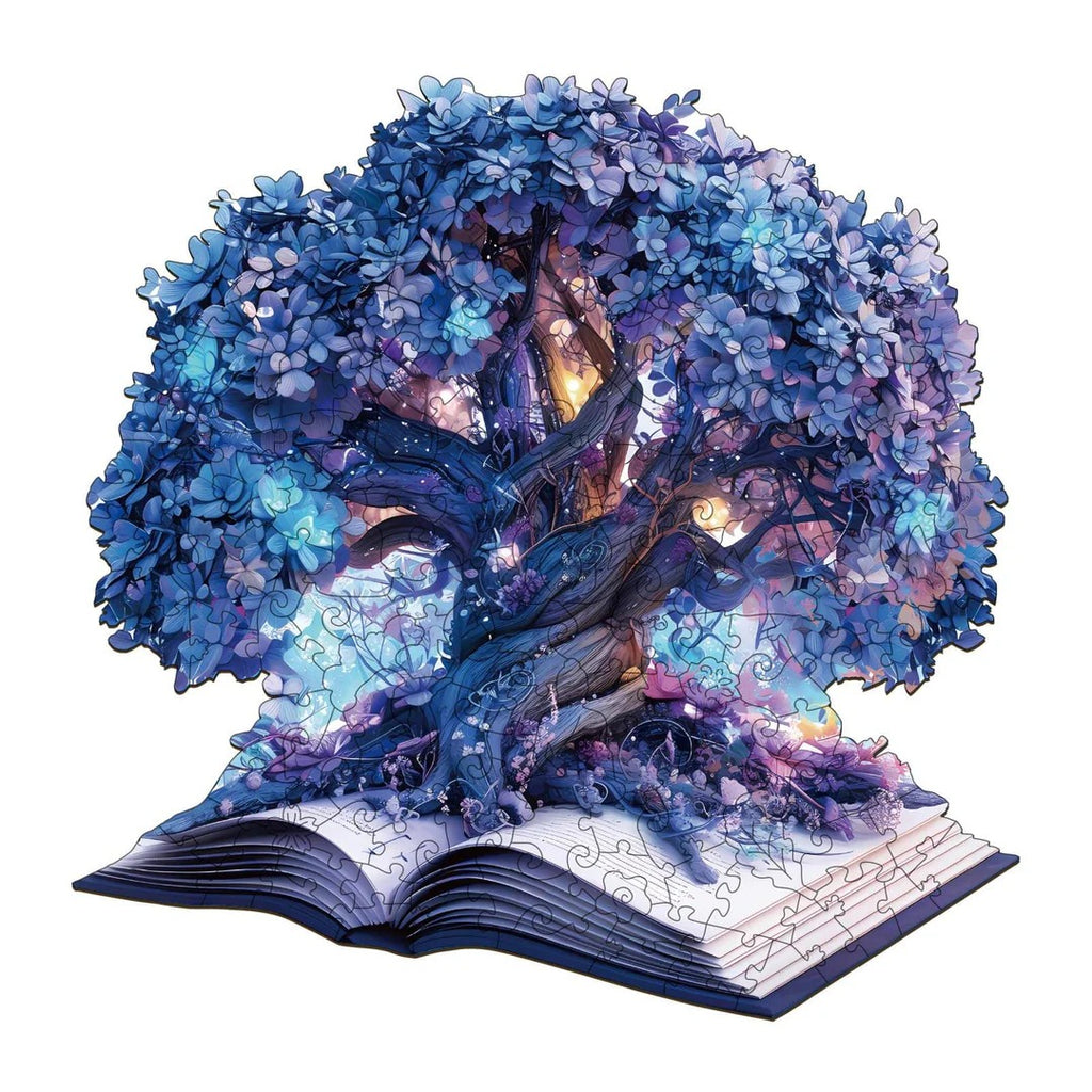 Whimsical Wooden Jigsaw Puzzle- Book magic