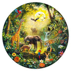 Whimsical Wooden Jigsaw Puzzle- Animal Party