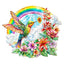 Puzzle en bois fantaisie - Colibri Angélique