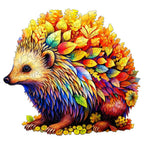 Verspieltes Holzpuzzle – Schlauer Igel