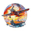 Whimsical Wooden Jigsaw Puzzle-Fighter Plane