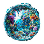 Whimsical Wooden Jigsaw Puzzle- 3D seabed