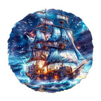 Whimsical Wooden Jigsaw Puzzle- Blue Voyage