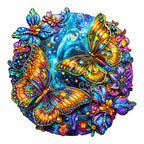 Whimsical Wooden Jigsaw Puzzle-Beautiful Butterflies