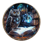 Whimsical Wooden Jigsaw Puzzle- Library Owl
