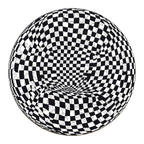 Whimsical Wooden Jigsaw Puzzle- Checkerboard pop art