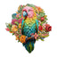 Whimsical Wooden Jigsaw Puzzle-colorful parrot