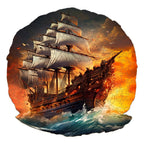 Whimsical Wooden Jigsaw Puzzle-Sailboat at sunse