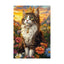 Whimsical Wooden Jigsaw Puzzle- Elegant cat