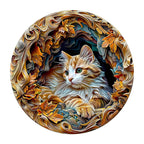Puzzle en bois fantaisiste-Chat 3D