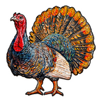 Whimsical Wooden Jigsaw Puzzle- Turkey